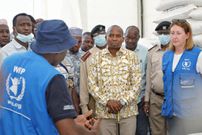Interior CS Kithure Kindiki toured the Ifo 2 Refugee and Dagahaley Refugee Camps in Daadab and the World Food Program (WFP) food distribution points on Wednesday, July 5, 2023