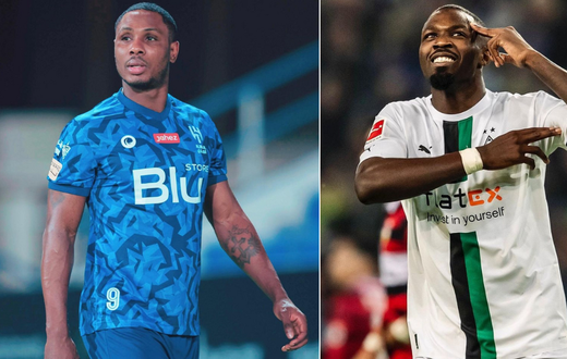 Odion Ighalo (left) and Marcus Thuram