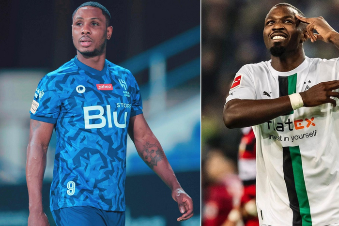 Odion Ighalo (left) and Marcus Thuram