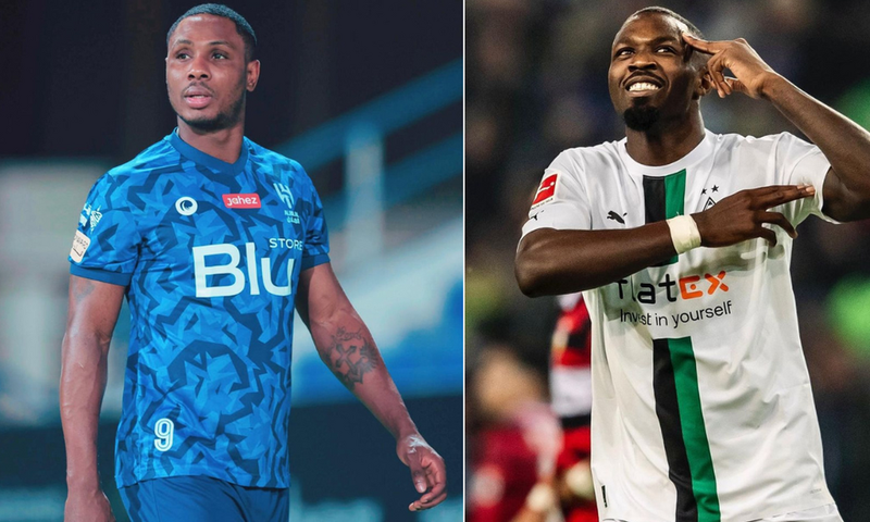 Odion Ighalo (left) and Marcus Thuram