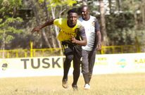 Tusker FC forward Ibrahim Joshua during training