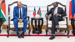 President William Ruto met Prime Minister of Haiti Ariel Henry, at State House, Nairobi on February 29, 2024