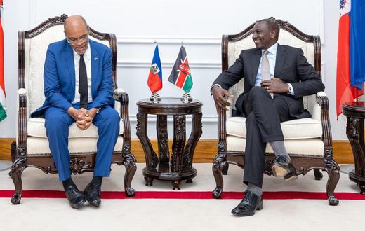 President William Ruto met Prime Minister of Haiti Ariel Henry, at State House, Nairobi on February 29, 2024