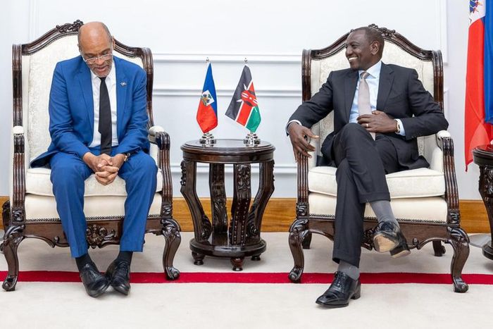 President William Ruto met Prime Minister of Haiti Ariel Henry, at State House, Nairobi on February 29, 2024