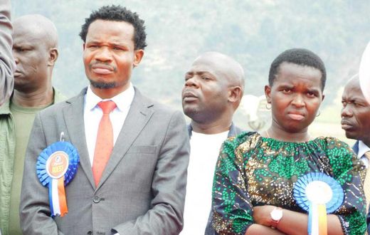 MPs Peter Salasya (left) and Linet Toto