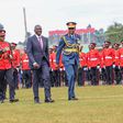 President William Ruto and Chief of Defence Francis Ogolla during Mashujaa celebrations on October 20, 2023