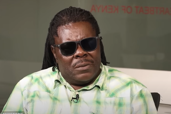 A screenshot image of Legendary actor Alfonse Makwacha 'Makokha' talking about the death of his wife Purity Wambui on June 7, 2024.