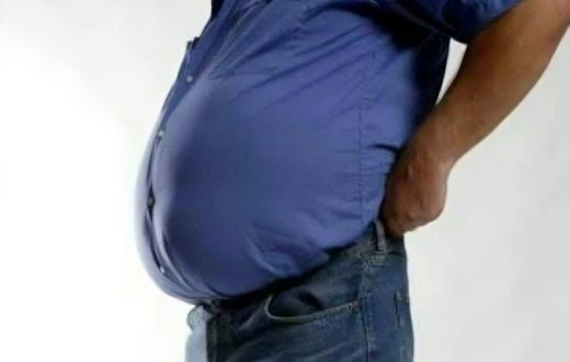 A man with a big belly