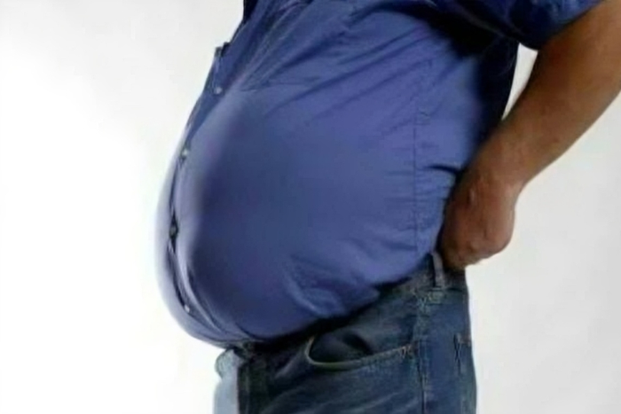 A man with a big belly