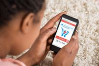 A person shopping online