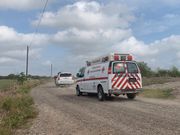 A Mexican Red Cross ambulance transports two Americans found alive after their abduction in Mexico last week, in Ejido Longoreno, on the outskirts of Matamoros, Mexico, Tuesday, March 7, 2023.Associated Press
