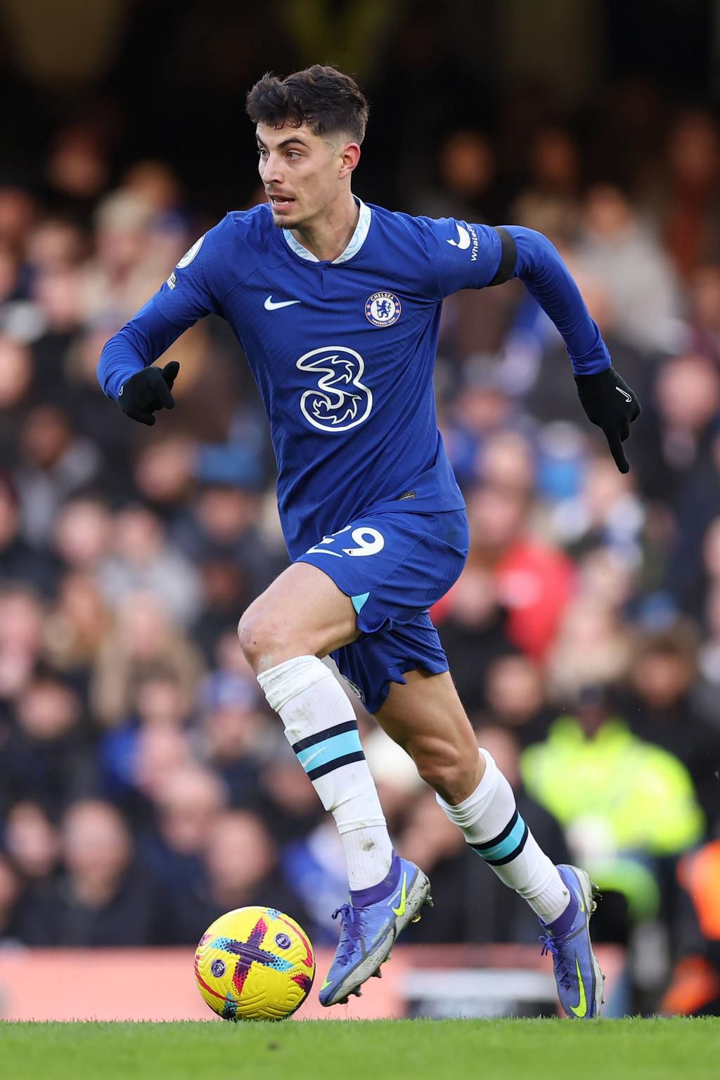 Kai Havertz of Chelsea in action on January 15, 2023.