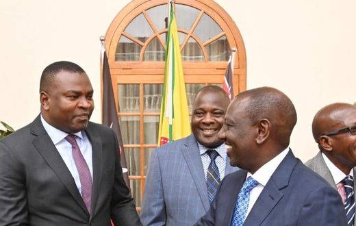 President William Ruto with Rashid Echesa