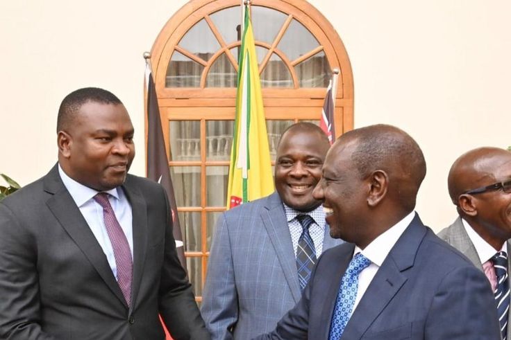 President William Ruto with Rashid Echesa