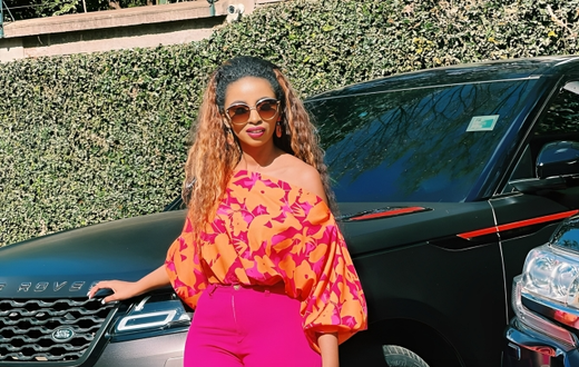 Anerlisa Muigai with her Range Rover