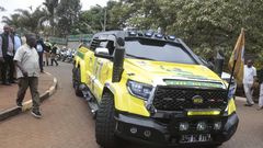 A Toyota Tundra which was used by President William Ruto to campaign in 2022