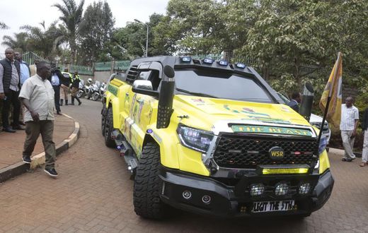 A Toyota Tundra which was used by President William Ruto to campaign in 2022