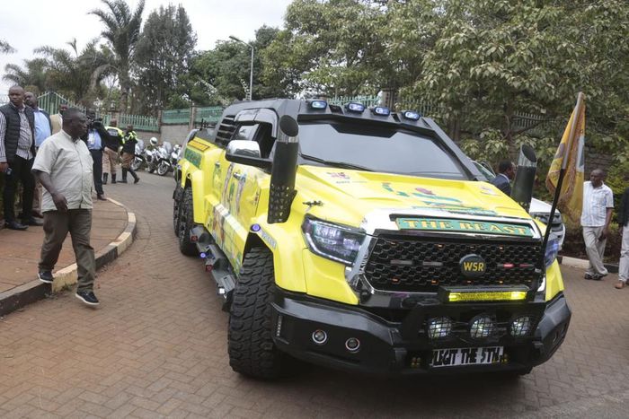 A Toyota Tundra which was used by President William Ruto to campaign in 2022