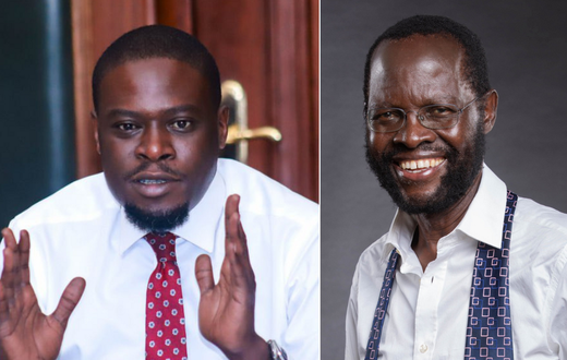 A collage of Nairobi Governor Johnson Sakaja and Kisumu Governor Anyang' Nyong'o