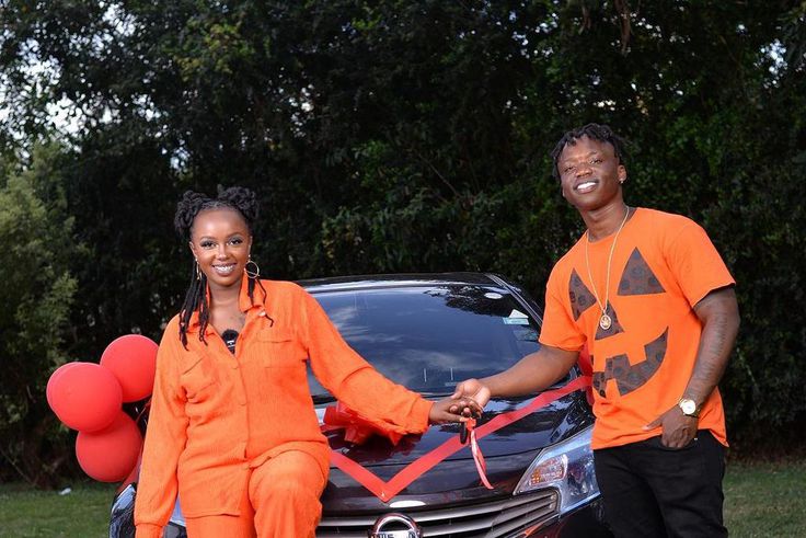 Flaqo gifts his girlfriend Keranta a new car for her birthday