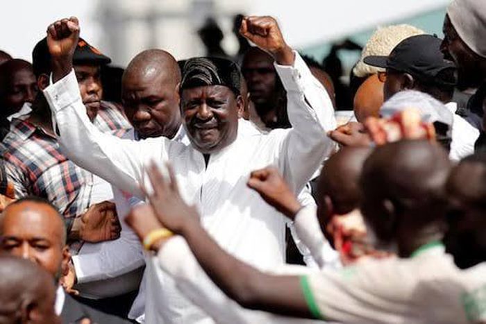 Azimio leaders led by Raila Amollo Odinga