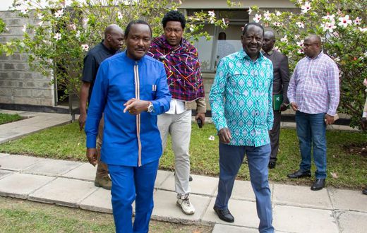 Azimio Leaders during their parliamentary group meeting