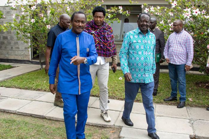 Azimio Leaders during their parliamentary group meeting