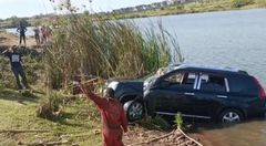 Man & woman drown after vehicle plunges into Juja dam