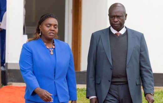 File image of DP Rigathi Gachagua with his wife, Pastor Dorcas Rigathi