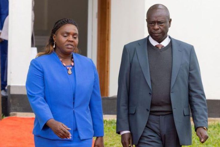 File image of DP Rigathi Gachagua with his wife, Pastor Dorcas Rigathi