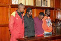 Four individuals have been charged with breaking into a building and stealing assorted goods worth over Sh450,000 from various stalls within Nairobi.