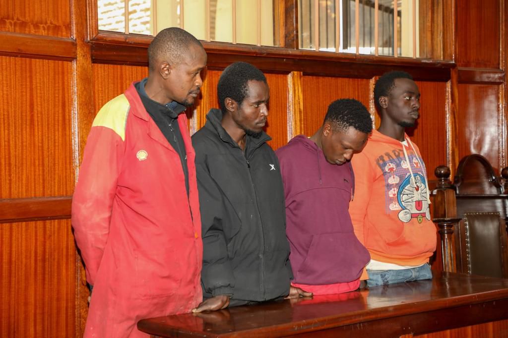 Four individuals have been charged with breaking into a building and stealing assorted goods worth over Sh450,000 from various stalls within Nairobi.