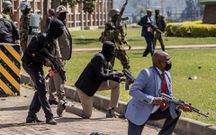 Security agencies at Parliament during the anti-Finance Bill 2024 protests