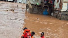 Eighteen people, including children, were rescued in Madi, Mathare Area 4A.