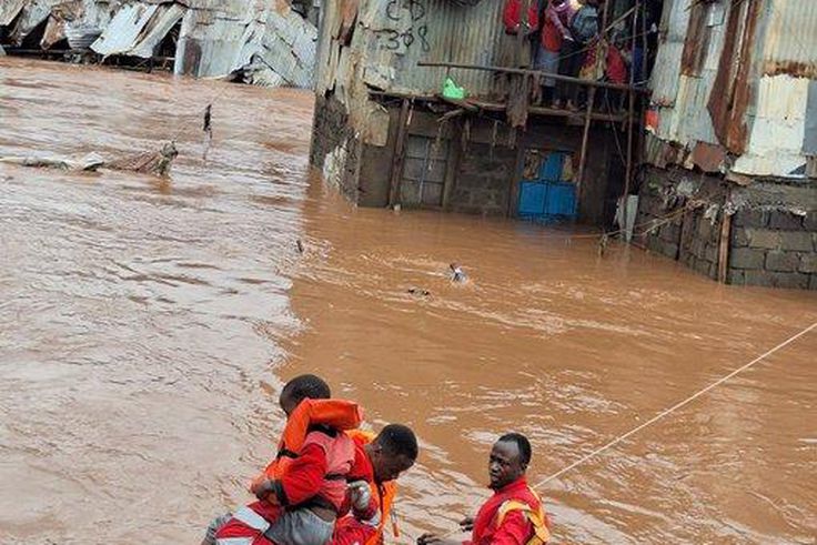 Eighteen people, including children, were rescued in Madi, Mathare Area 4A.