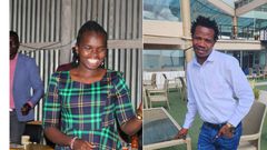 MPs Linet Toto (left) and Peter Salasya