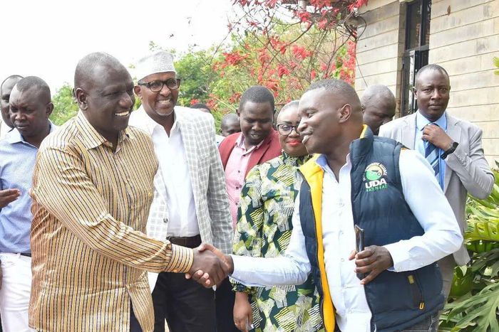 President William Ruto with Ngaruiya Junior during a past event