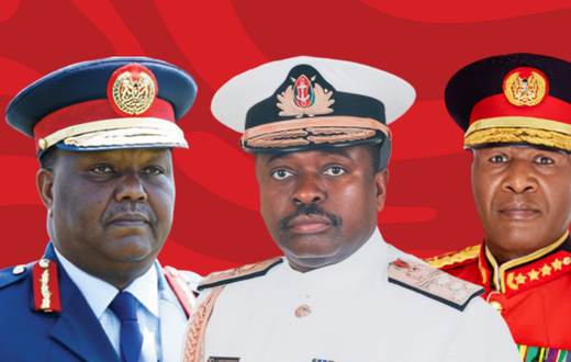 Rtd General Julius Karangi, Rtd General Samson Mwathethe and Rtd General Robert Kibochi