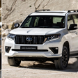 A collage of the Volkswagen Tiguan Allspace and Toyota Land Cruiser Prado