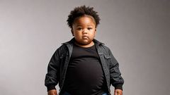 An AI image of an obese baby