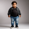 An AI image of an obese baby