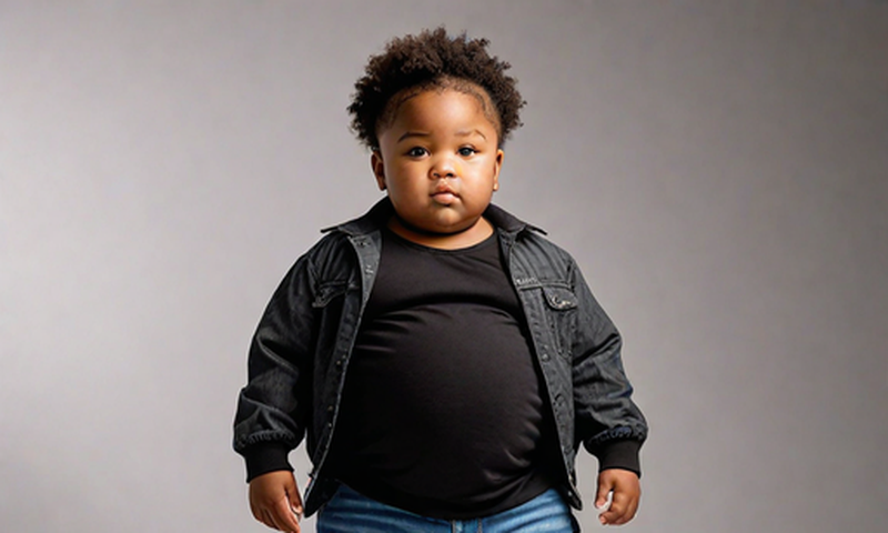 An AI image of an obese baby