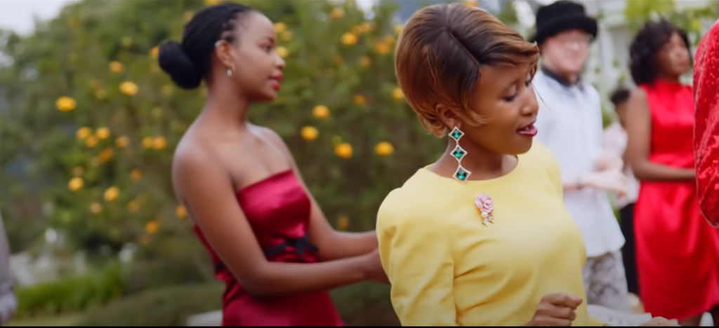 Kirinyaga Woman Rep appearing as a vixen in Bahati’s song, Najua, featuring Vivian.