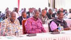 File image of Deputy President Rigathi Gachagua, President William Ruto and Prime Cabinet Secretary Musalia Mudavadi