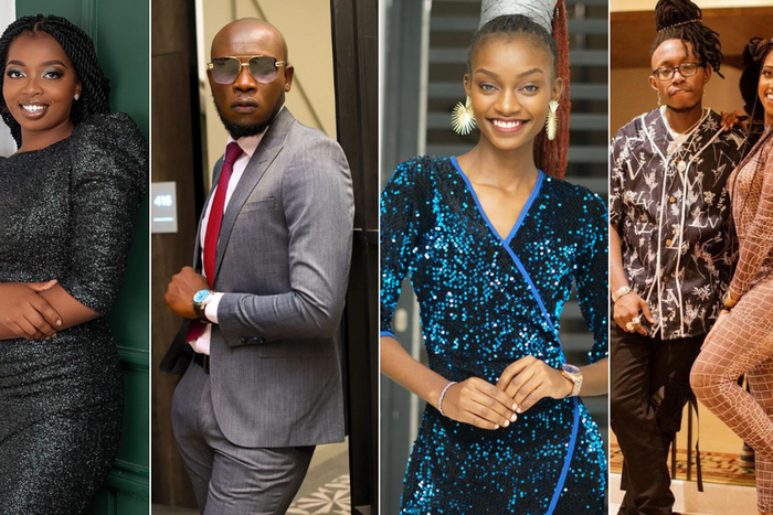 Naomi Kuria, Daddy Owen, Natalie Githinji and Bensoul with ex-girlfriend Noni Gathoni