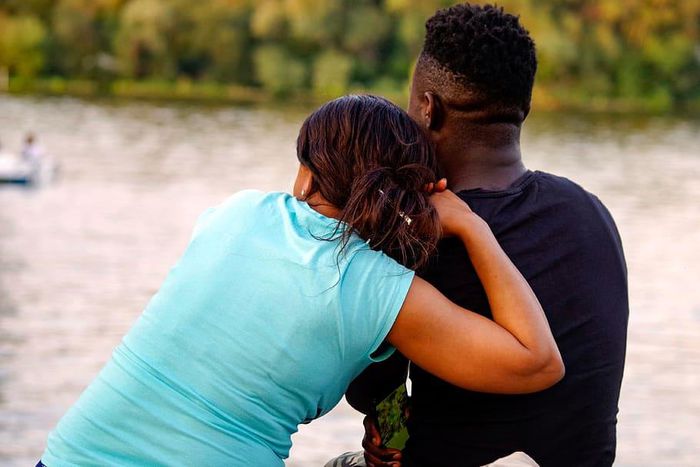 Two people on a date