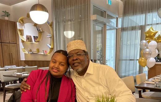Kenyan lawyer Miguna Miguna and his wife Jane Miguna celebrate 23rd anniversary
