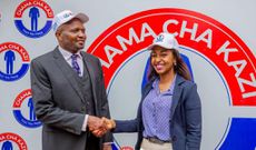 Faith Mwaura and Moses Kuria