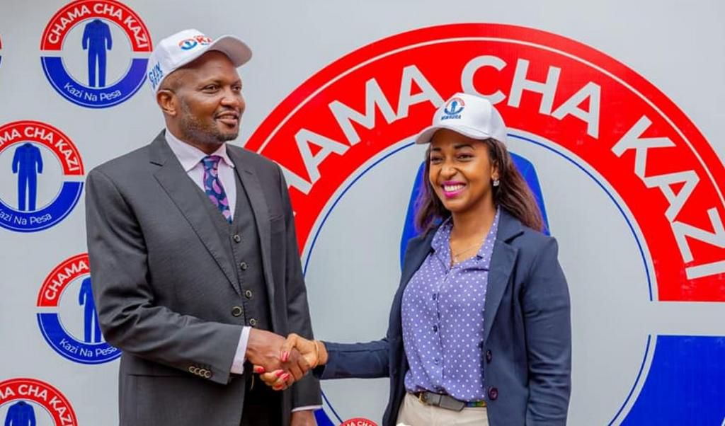 Faith Mwaura and Moses Kuria