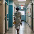 A nurse inside a hospital